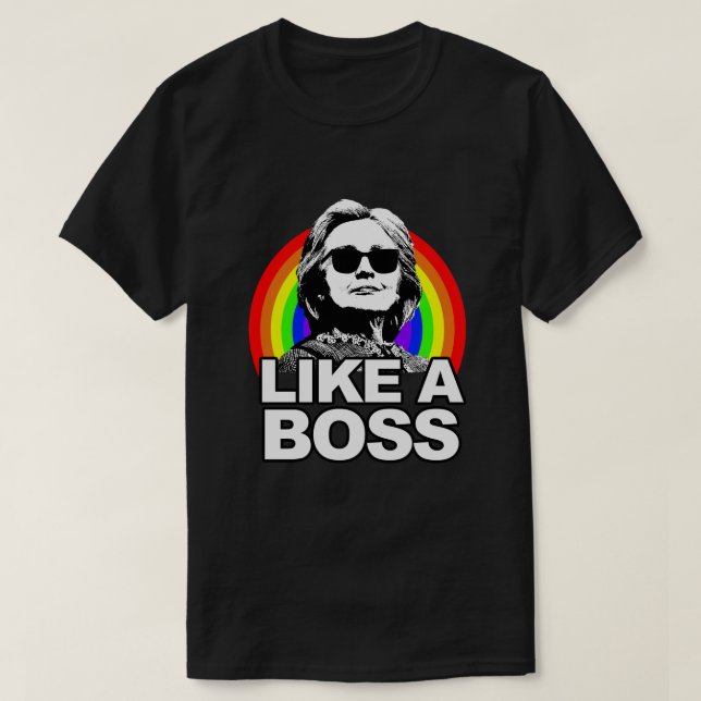 Hillary Clinton "como camisa del arco iris de (Diseño del anverso)