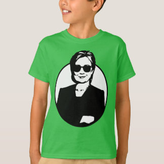 Hillary Clinton es la camiseta de un niño de