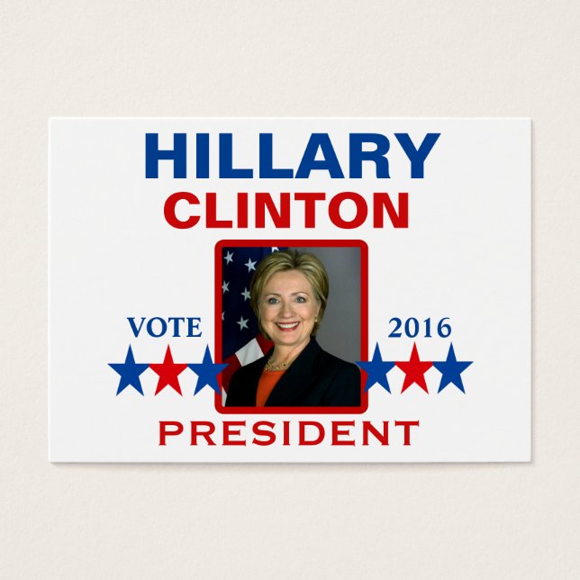 Hillary Clinton para la presidencia 2016 (Frente)