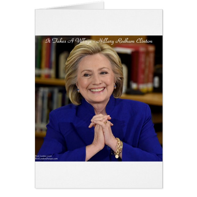 Hillary Clinton Regalo de Es Un Pueblo (Frente)