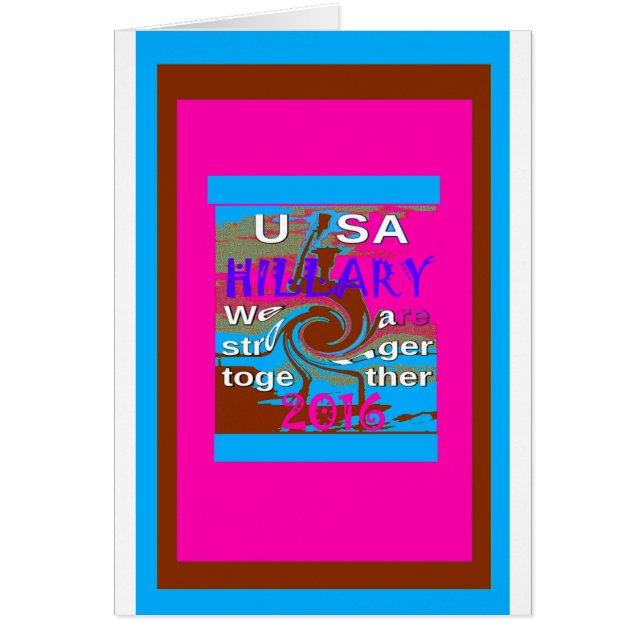 Hillary demócratas por el presidente de EEUU Somos (Frente)