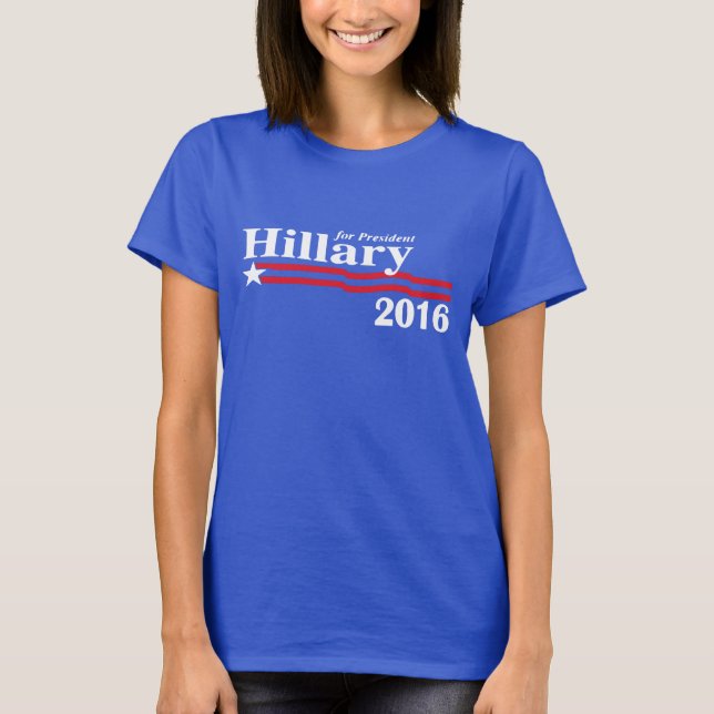Hillary para el presidente camiseta 2016 (Anverso)
