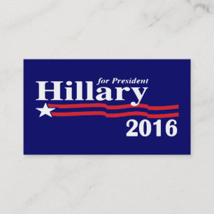 Hillary para las tarjetas 2016 del presidente