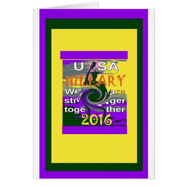Hillary por el presidente de EE.UU. Estamos unidos (Frente)