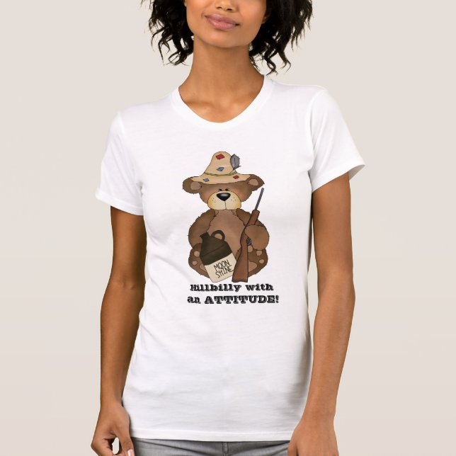 ¡Hillbilly con una camiseta ACTITUD! (Anverso)