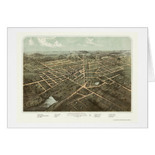 Hillsdale, mapa panorámico del MI - 1866