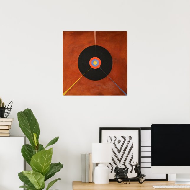 Hilma Af Klint, El Cisne No. 18, Arte Resumen (Oficina en casa)