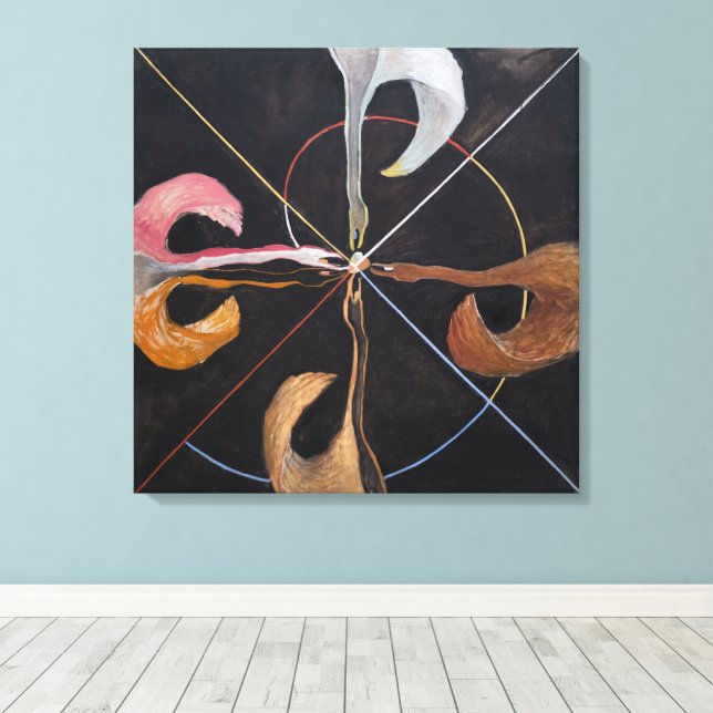 Hilma Af Klint, El Cisne No.7, Arte Abstracto (Insitu (piso de madera))