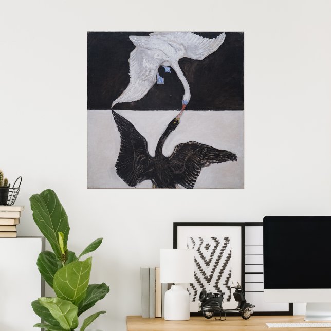 Hilma Af Klint, The Swan No.1, Resumen de Arte (Oficina en casa)