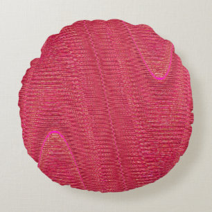Hilos tejidos abstractos, Cojín decorativo redondo