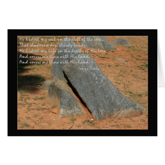 Himno de Fannie Crosby Él escondió mi alma (Anverso (Horizontal))