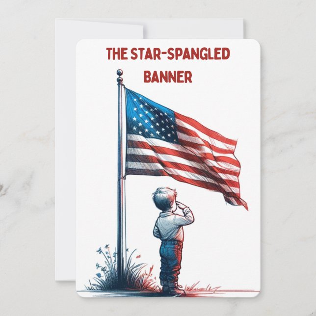 himno nacional estadounidense LYRICS (Anverso)