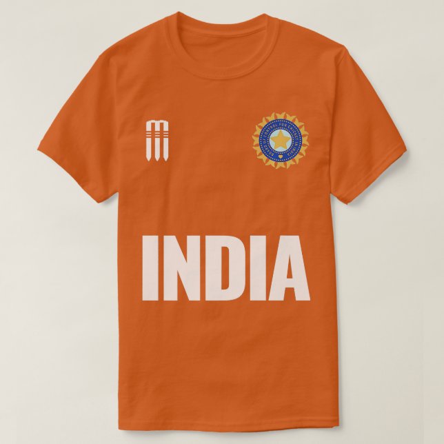 Hinchas de cricket indios Jersey India Cricket Fa (Diseño del anverso)
