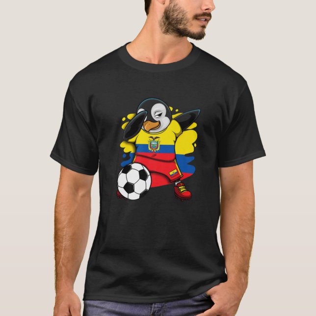 Hinchas de fútbol de Jersey de Dabbing Penguin Ecu (Anverso)