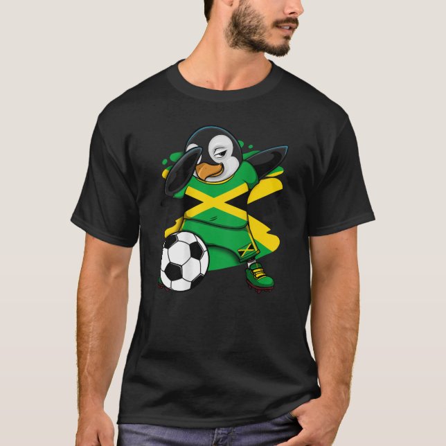 Hinchas de fútbol de Jersey de Dabbing Penguin Jam (Anverso)