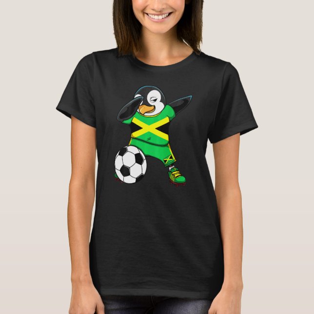 Hinchas de fútbol de Jersey de Dabbing Penguin Jam (Anverso)