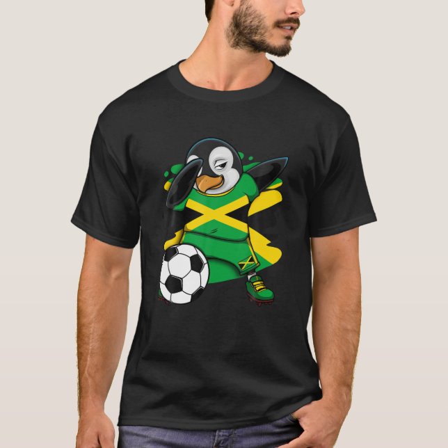 Hinchas de fútbol de Jersey de Dabbing Penguin Jam (Anverso)