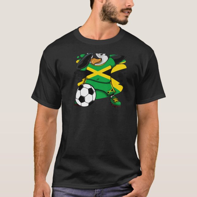 Hinchas de fútbol de Jersey de Dabbing Penguin Jam (Anverso)