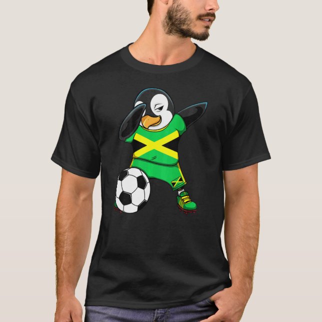 Hinchas de fútbol de Jersey de Dabbing Penguin Jam (Anverso)