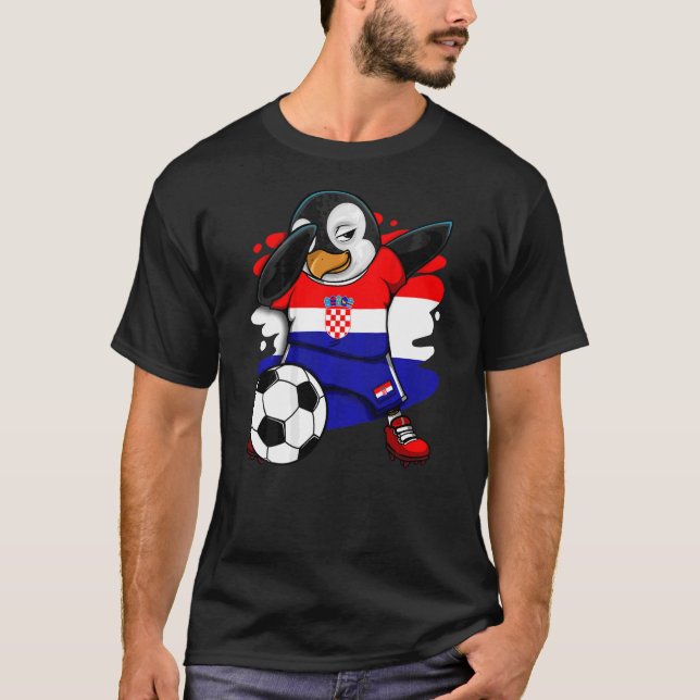 Hinchas de fútbol de Jersey del Pingüino Dabbing C (Anverso)