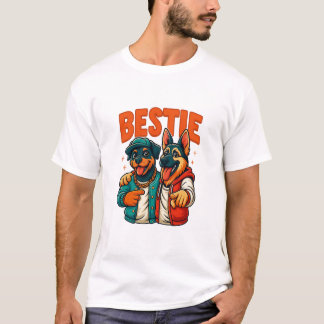 Hip Hop Dog Besties Shirt para camiseta de amigos