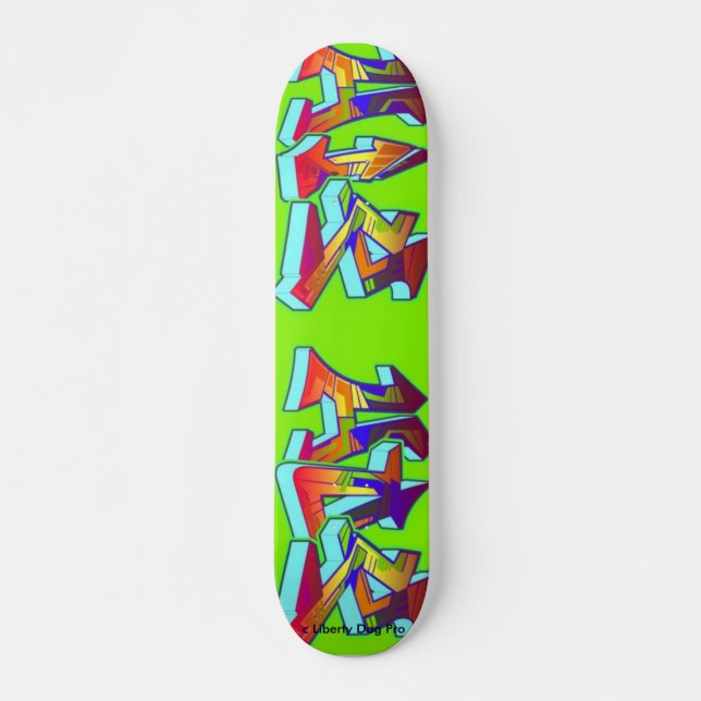 HIP HOP GRAFFITI SKATEBOARD - PRO SHREDDER - GIFOS (Anverso )