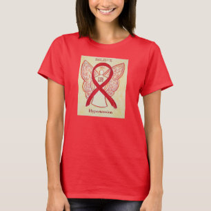 Hipertensión Camisa Angel de Cinta de Conciencia R