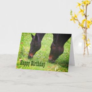 Hípica tarjeta de cumpleaños animal