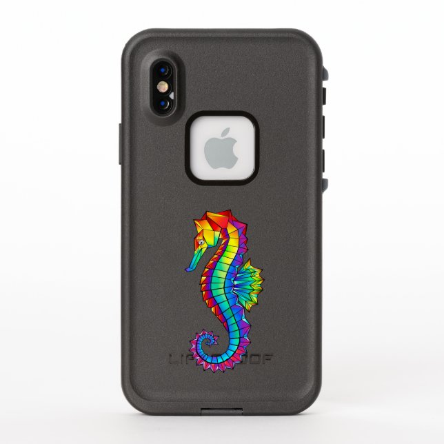 Hipoahoría marino poligonal arcoiris (Reverso)
