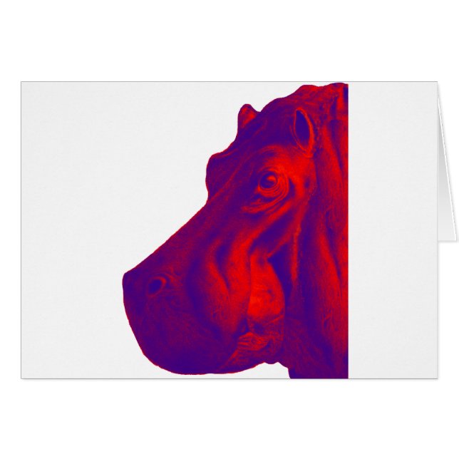 HIPOPÓTAMO DE LA VISTA LATERAL (Anverso (Horizontal))