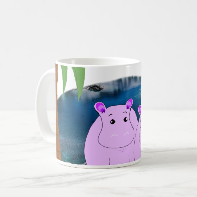 Hipopótamos en la taza del agua (Anverso izquierdo)