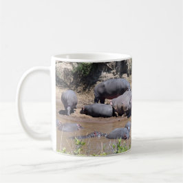 Hipopótamos en una taza del Riverbank