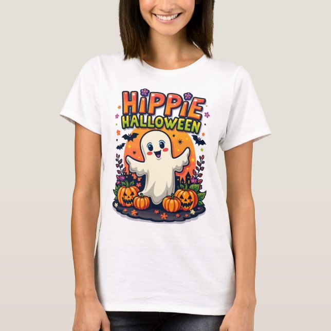 Hippi Halloween Camiseta (Anverso)