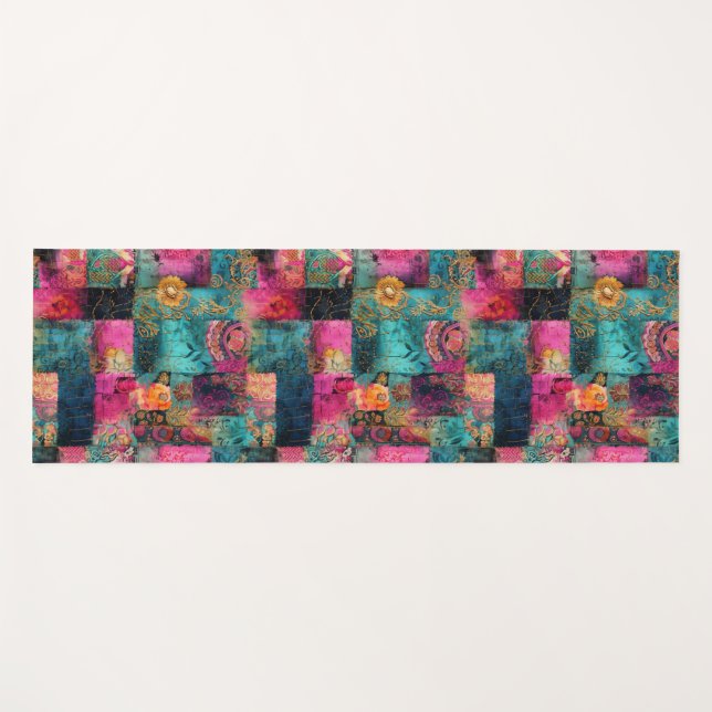 Hippie Boho Yoga Mat (Anverso (horizontal))