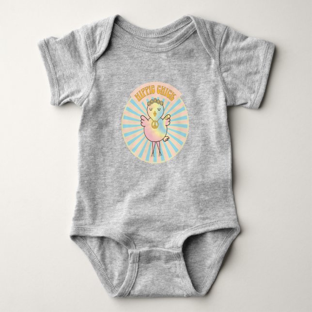 Hippie Chick Baby Body Suite (Anverso)