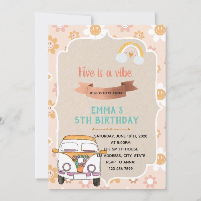 Hippie cinco es una invitación a la vida (Anverso)