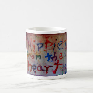 hippie de las tazas del extracto del corazón