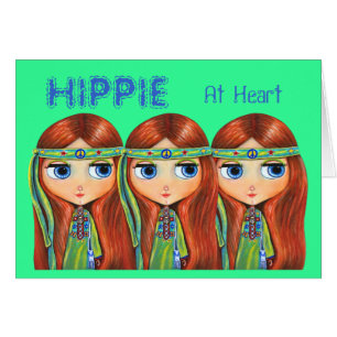 Hippie en tarjeta cardiaca
