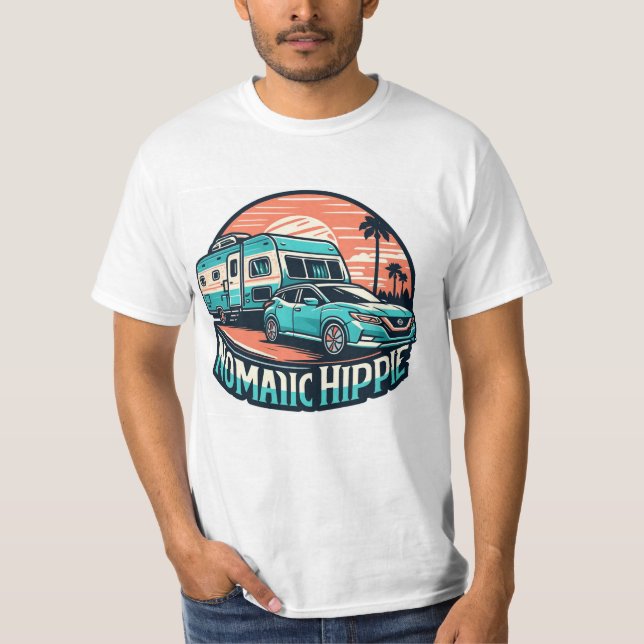 Hippie nómada de camiseta (Anverso)