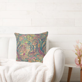 Hippie retro: Cojín decorativo Mosiaco colorido