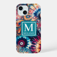 Hippie Retro Tie-Dye Monogramado