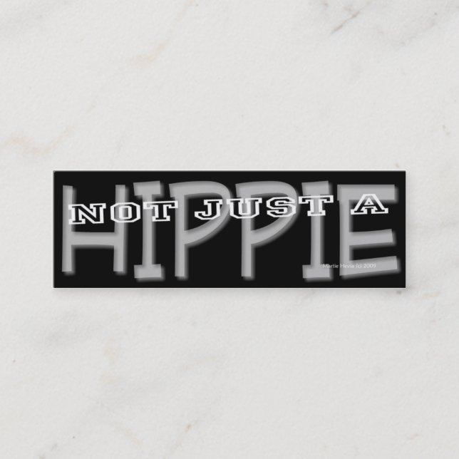 Hippie - Tarjeta personal de medios sociales (Anverso)