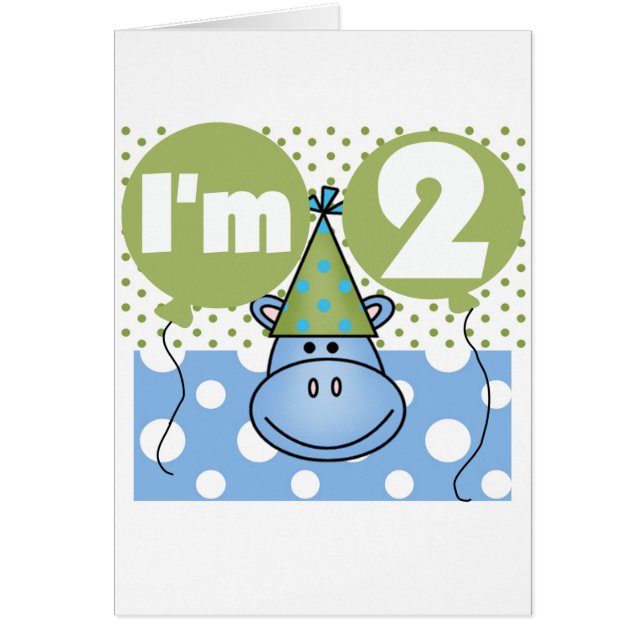 Hippo 2ª camisetas de cumpleaños y regalos (Frente)