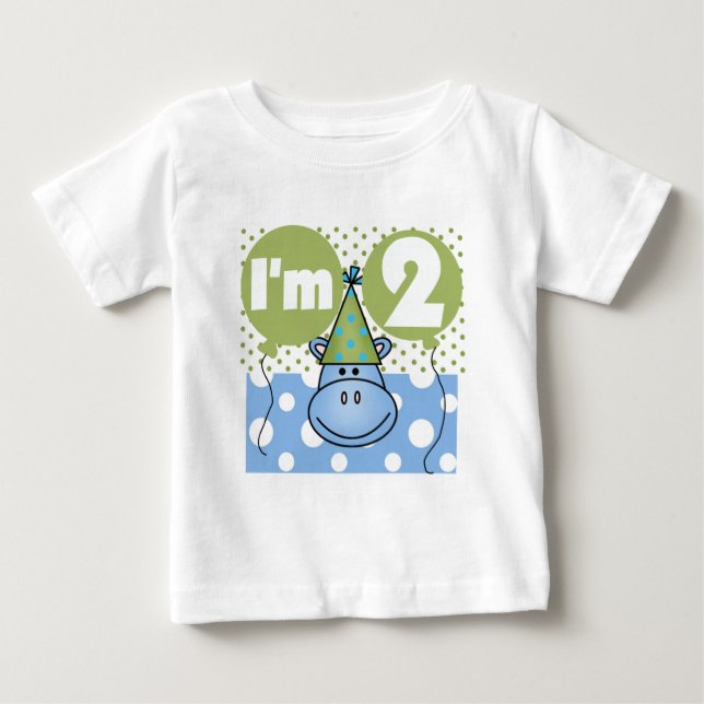 Hippo 2ª camisetas de cumpleaños y regalos (Anverso)