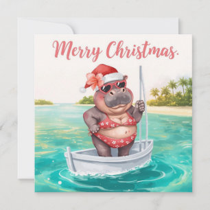 Hippo Bikini Navidad Navegando