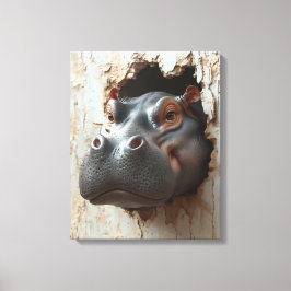 Hippo Breakthrough - Arte de pared 3D