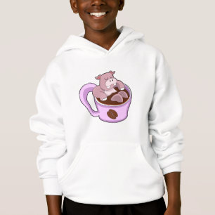 Hippo con Copa de Café