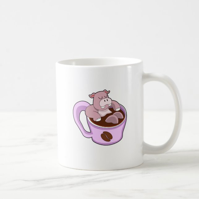 Hippo con Copa de Café (Derecha)