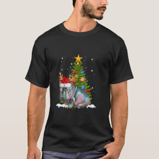 Hippo Fiona Árbol de Navidad Hippopótamo Camiseta