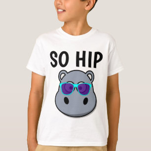 HIPPO SO HI[P Camisetas NIÑAS DIVERTIDAS